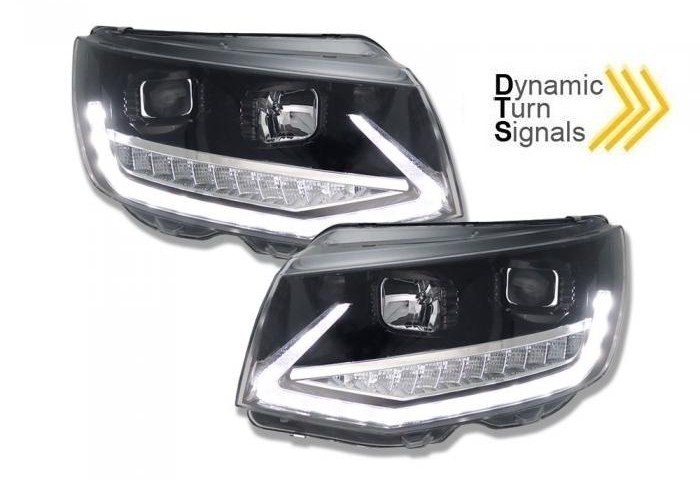 Koplampen VW T6 Multivan/Transporter Dynamic Tube Black