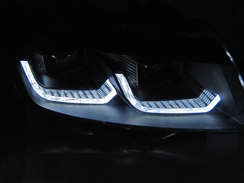Koplampen VW T6.1 Multivan/Transporter Dynamic Tube Chroom