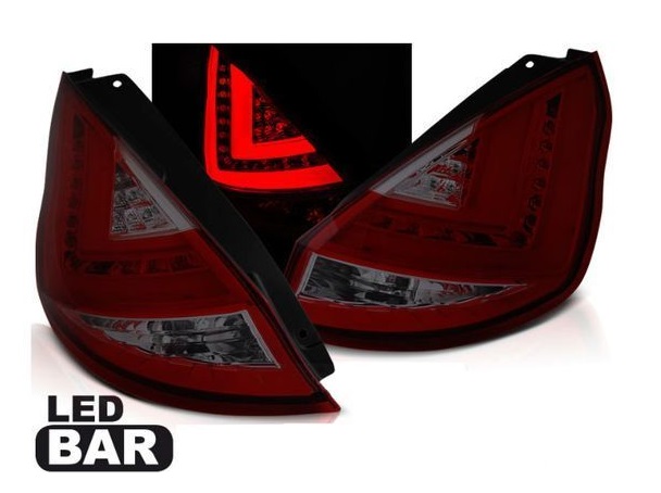 Achterlichten Ford Fiesta LED Rood/Smoke 2013-2017